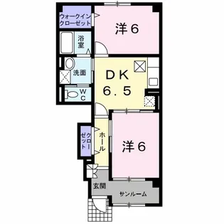 イエローベル【1階】の間取り
