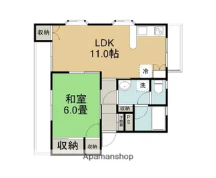 ハイツエステートⅥ【1階】の間取り