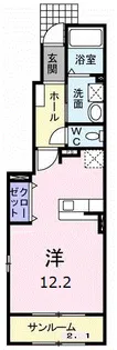 ラック ヴィラⅡ C【103号室】の間取り