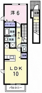 パストラルハウスフォー【2階】の間取り