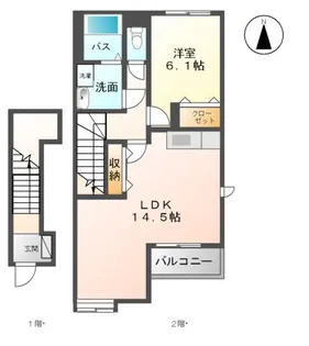 ウィンディー・ベル【2階】の間取り