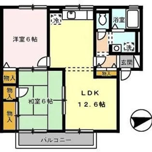 セジュールラピス【2階】の間取り