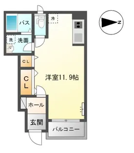 アプレシオ【107号室】の間取り