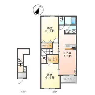 グラン サージュ【202号室】の間取り