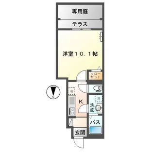 レオーネ B【103号室】の間取り