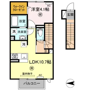 ソラティオ【2階】の間取り