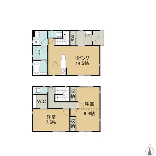 鳥取県鳥取市江津【一戸建】の間取り