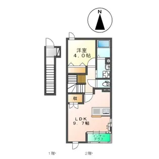ストラーダ【2階】の間取り
