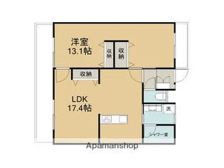 MONDO【202号室】の間取り