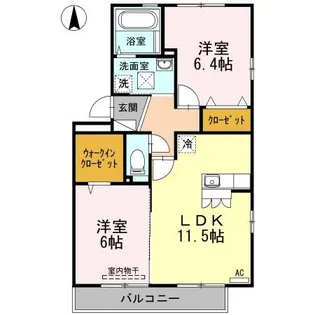アルブル ブランシュ【3階】の間取り