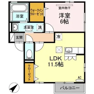セジュールアルファ A棟【1階】の間取り