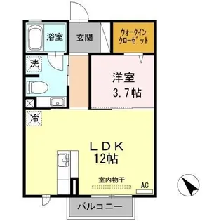PoPo・ベルグ【2階】の間取り