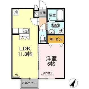 グランド ヒルズ【2階】の間取り