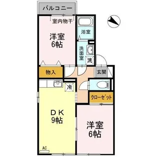 センチュリー シバタ A【2階】の間取り