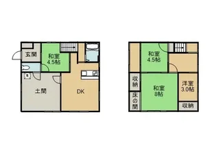鳥取県鳥取市吉方温泉3丁目606【一戸建】の間取り