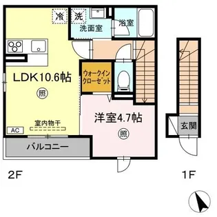 ボナールヴィラ興南【2階】の間取り