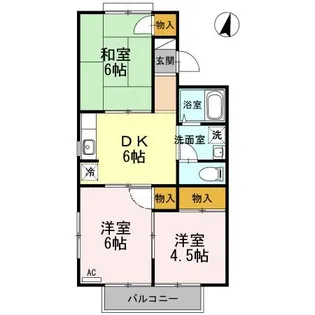 セジュール南吉方 C棟【2階】の間取り