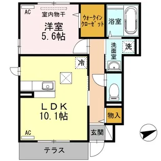 ル・アーブル A棟【1階】の間取り