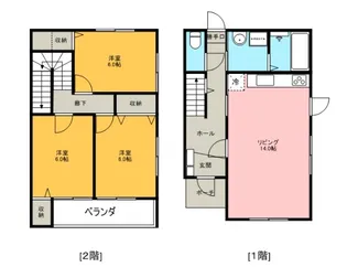 リードハイツ福部【2階】の間取り