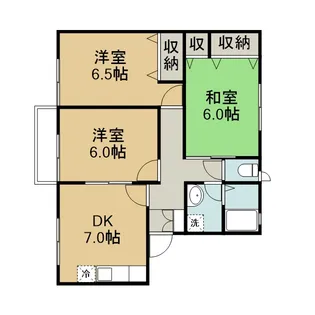 クローバーハウス【202号室】の間取り