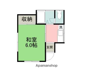 マンションムツミ【11号室】の間取り