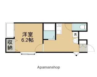 マンションPOT IN POT【4階】の間取り