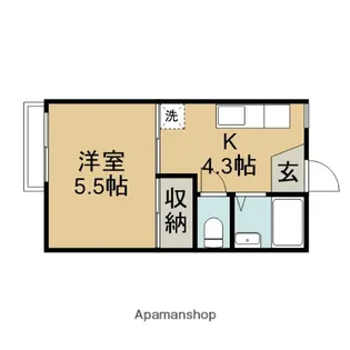 ハイツグランパ【203号室】の間取り