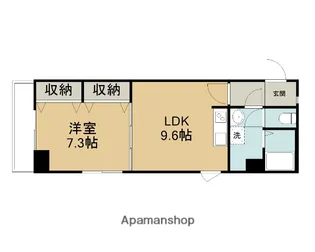 免震 メイヤーズ西町【309号室】の間取り