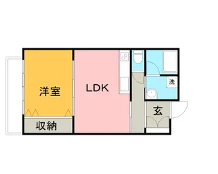 ブルーナ田園【302号室】の間取り