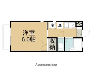 エムフラットB【2階】の間取り
