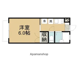 エムフラットB【2階】の間取り