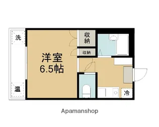 ハイパッション・ブロードウェイ【103号室】の間取り