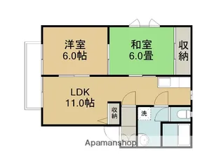 グランディオス【201号室】の間取り