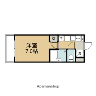 メゾン湖畔【103号室】の間取り