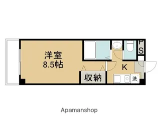 グレースマンション湖山Ⅱ【3階】の間取り