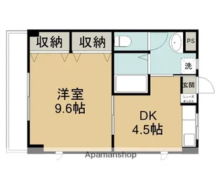 リードハイツ【401号室】の間取り