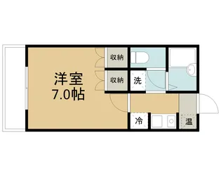 メゾン・ド・クリモ【103号室】の間取り