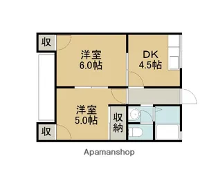あさひハイツ【23号室】の間取り