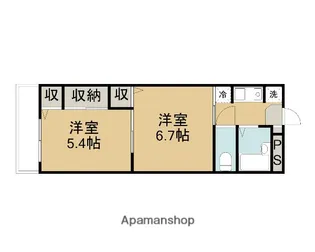 キンセイマンションⅠ【102号室】の間取り