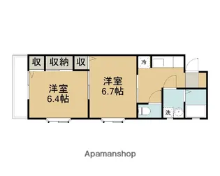 キンセイマンションⅠ【108号室】の間取り