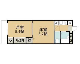 キンセイマンションⅠ【3階】の間取り