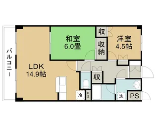 メゾン・ド・シエル【206号室】の間取り