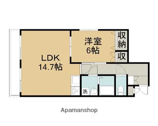 コアコート南町【101号室】の間取り
