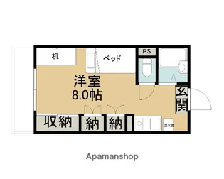 モニマン・デ・アルマ【404号室】の間取り