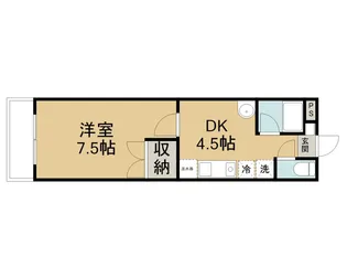 ヴィラ・ムティアラ【205号室】の間取り