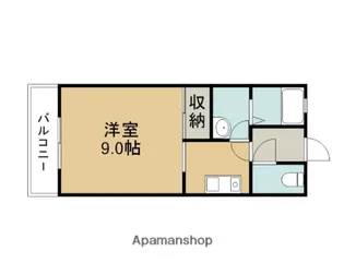 ユウ・ハイツB【2階】の間取り