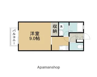 ユウ・ハイツB【1階】の間取り