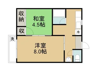 グリーンヒルズマンションA【2号室】の間取り
