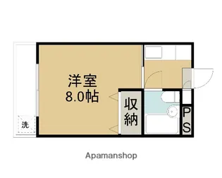 スカイブルー【201号室】の間取り