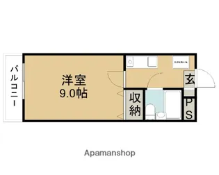 マンション創夢389【3階】の間取り